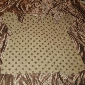 Off the shoulder floral blouse